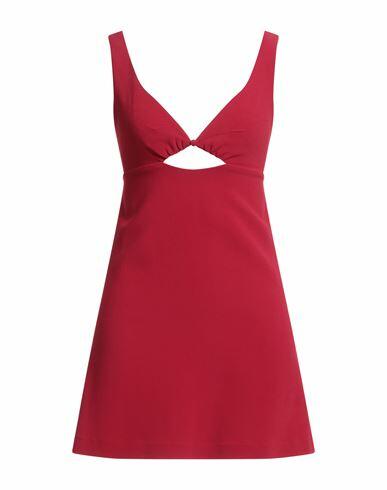 Ami Alexandre Mattiussi Woman Mini dress Red Viscose, Elastane Cover