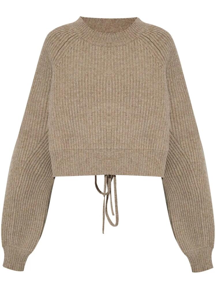 Yohji Yamamoto open-back jumper - Neutrals Cover