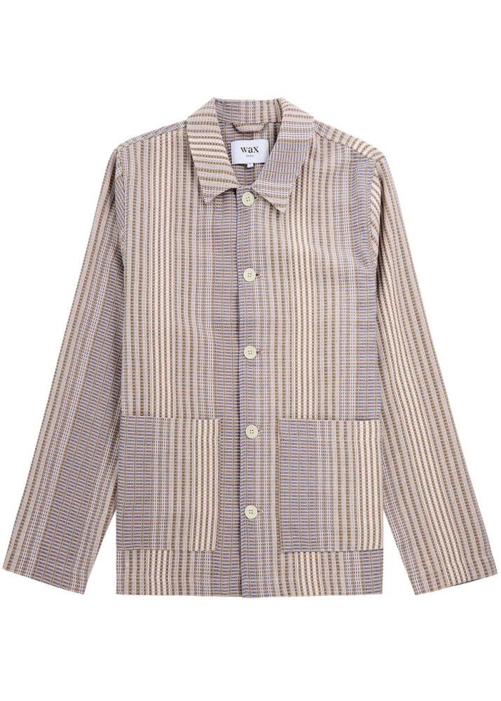 Wax London Grant Cotton-blend Overshirt - Beige Cover