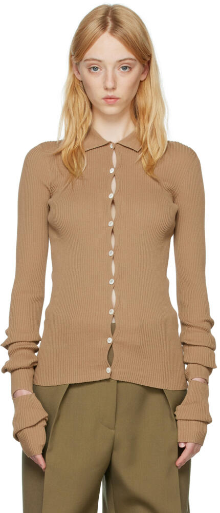 Quira SSENSE Exclusive Tan Cardigan Cover