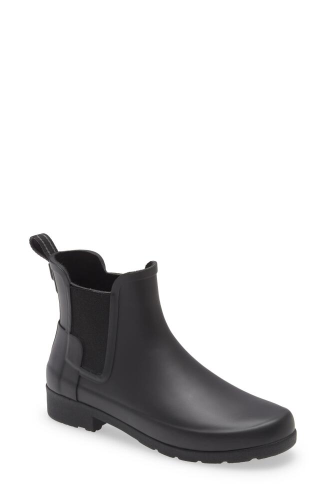 Hunter Refined Waterproof Chelsea Boot in Black Cover