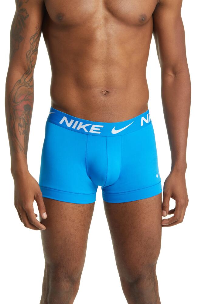 Nike 3-Pack Dri-FIT Essential Micro Trunks in Photo Blue Cover