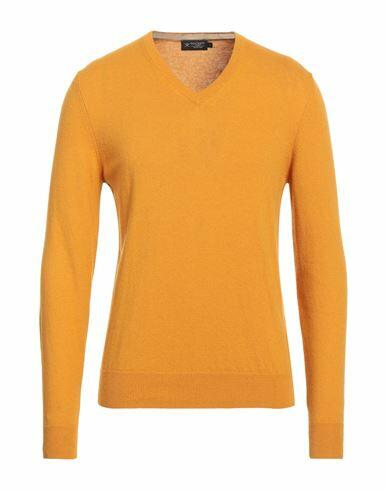 Hackett Man Sweater Mustard Lambswool, Viscose, Polyamide, Cashmere Cover