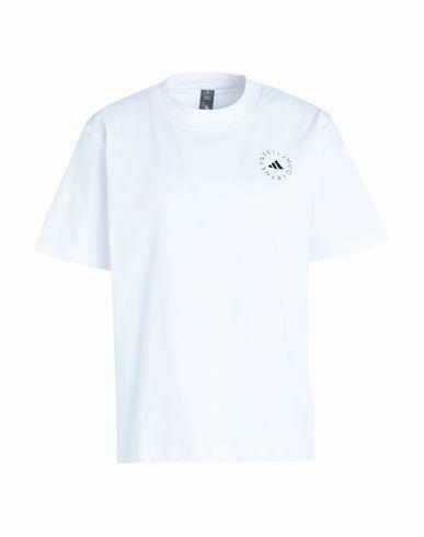 Adidas By Stella Mccartney Asmc Regl Tee Woman T-shirt White Polyester, Organic cotton, Recycled polyester Cover