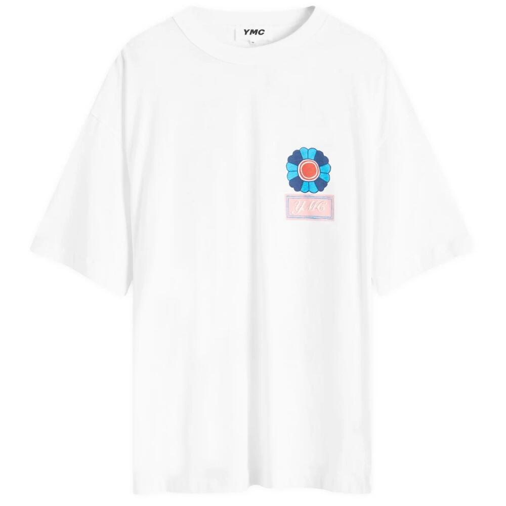 YMC Men's Triple Nudie T-Shirt in White Cover