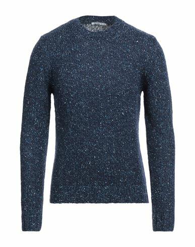 Grey Daniele Alessandrini Man Sweater Blue Polyamide, Wool, Silk, Acrylic, Mohair wool Cover