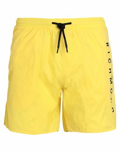 John Richmond Man Swim trunks Yellow Nylon Cover