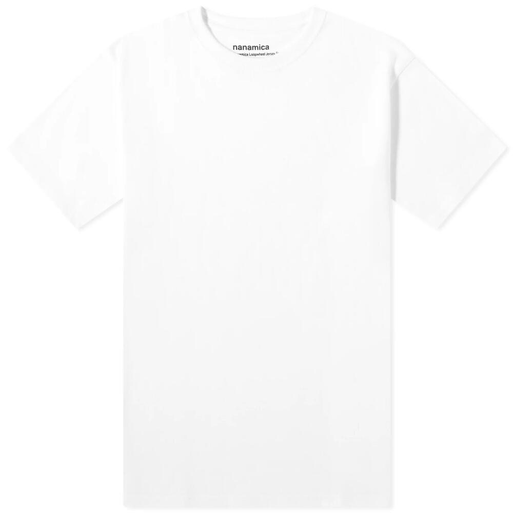 Nanamica Men's Loopwheel COOLMAX Jersey T-Shirt in White Cover