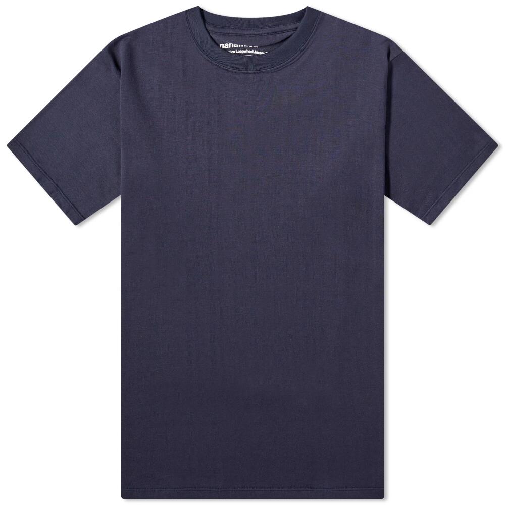 Nanamica Men's Loopwheel COOLMAX Jersey T-Shirt in Navy Cover