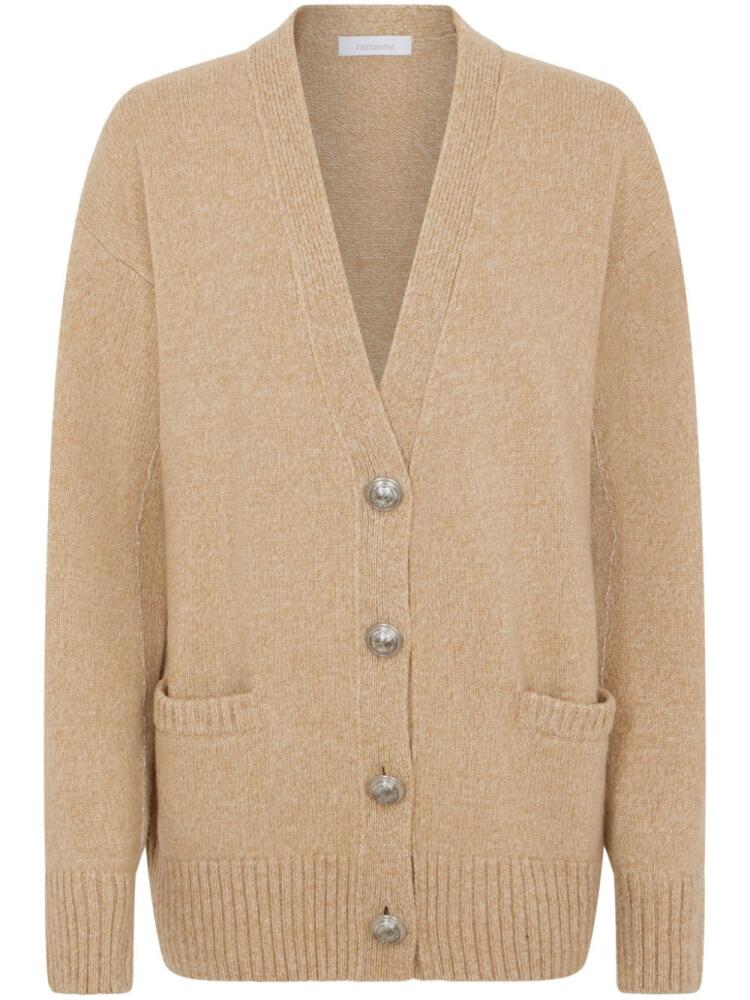 Rabanne buttoned cardigan - Neutrals Cover