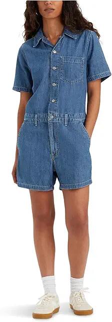 Levi's(r) Womens Short Sleeve Heritage Romper (Playday) Women's Jumpsuit & Rompers One Piece Cover