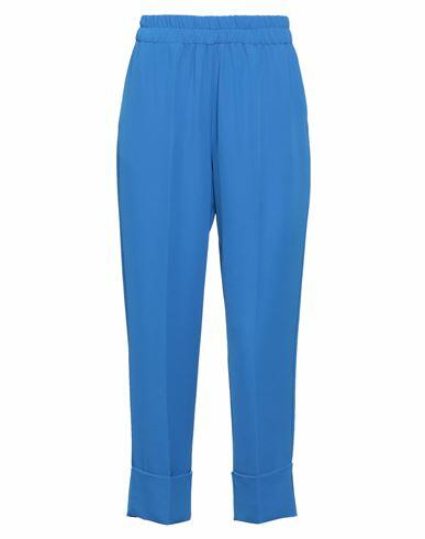 Kate By Laltramoda Woman Pants Bright blue Polyester, Elastane Cover