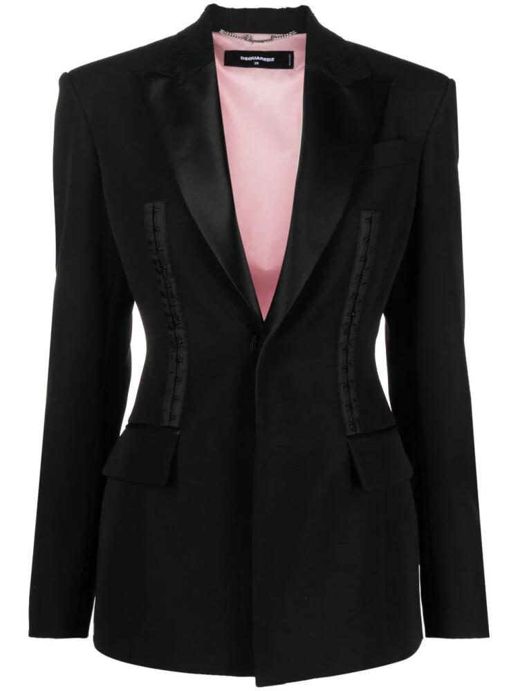 DSQUARED2 strap-detail blazer - Black Cover