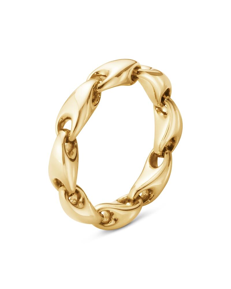 Georg Jensen 18K Yellow Gold Reflect Link Ring Cover