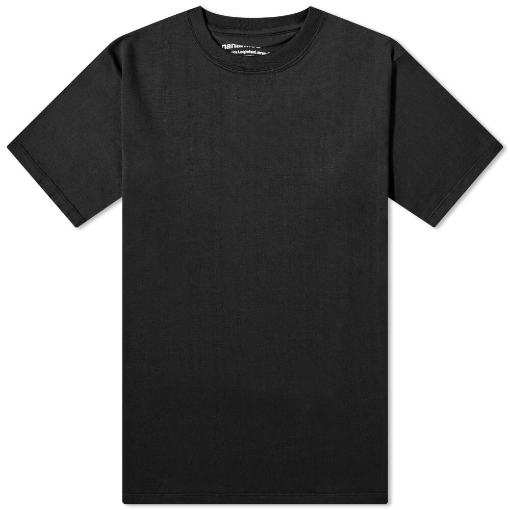 Nanamica Men's Loopwheel COOLMAX Jersey T-Shirt in Black Cover