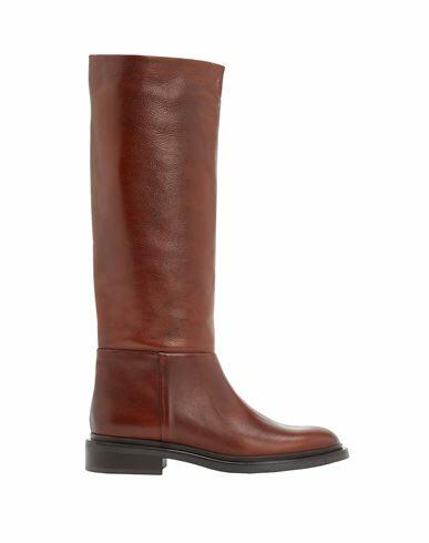 8 By Yoox Leather Round-toe High Boot Woman Boot Tan Calfskin Cover