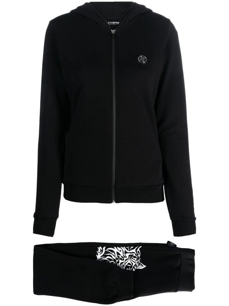 Plein Sport logo-print jogging tracksuit - Black Cover