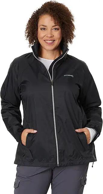 Columbia Plus Size Switchback III Jacket (Black) Women's Coat Cover