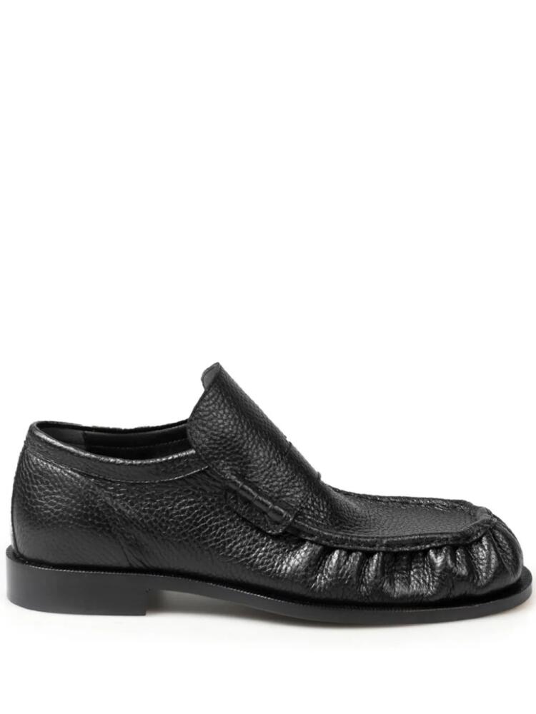 DRIES VAN NOTEN pebbled leather loafers - Black Cover