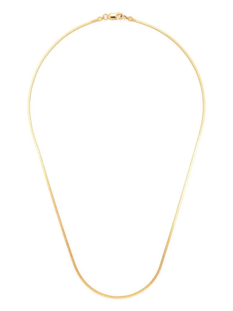 Missoma x Lucy Williams square-snake chain necklace - Gold Cover