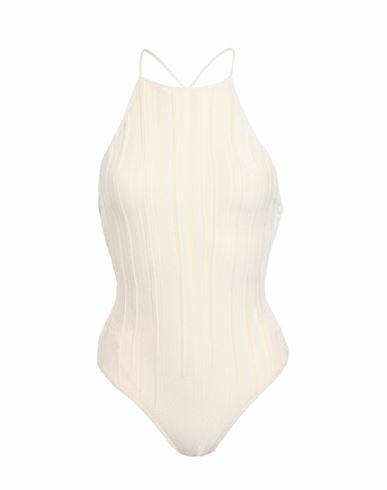 Circus Hotel Woman One-piece swimsuit Beige Viscose, Polyamide, Polyester Cover