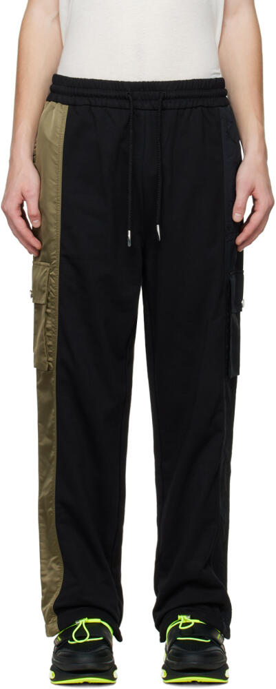 Feng Chen Wang Black Contrast Cargo Pants Cover