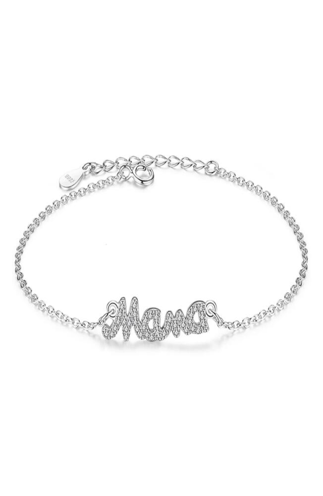 MELANIE MARIE Mama Pendant Bracelet in Sterling Silver Cover