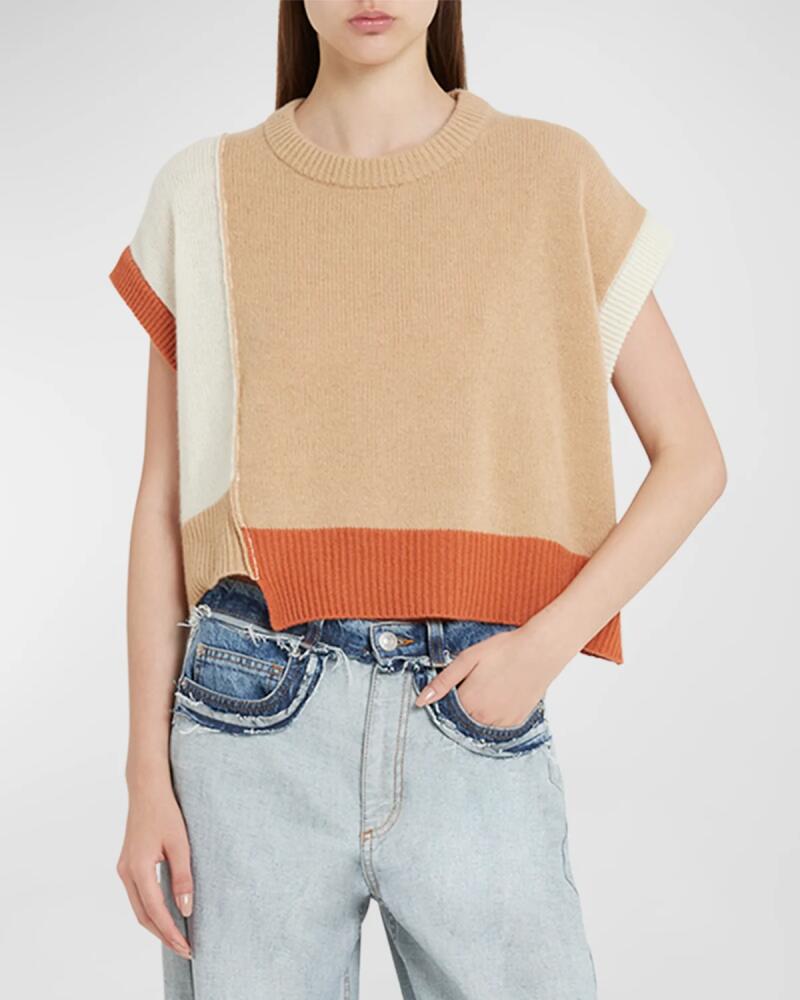 Marni Asymmetrical Length Cashmere Crewneck Sweater Cover