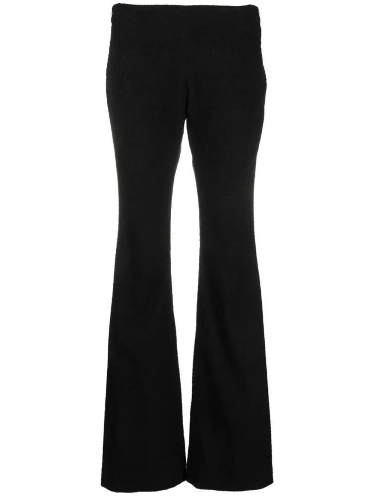 Patou knitted flared trousers - Black Cover