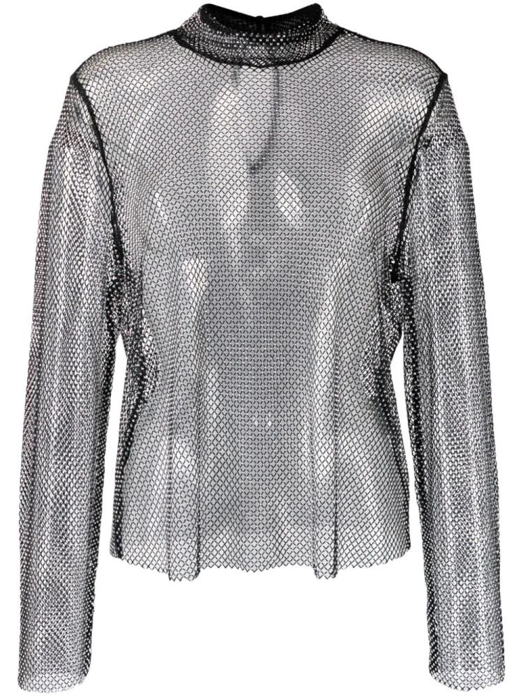 Gestuz YadeGZ crystal-embellished top - Silver Cover