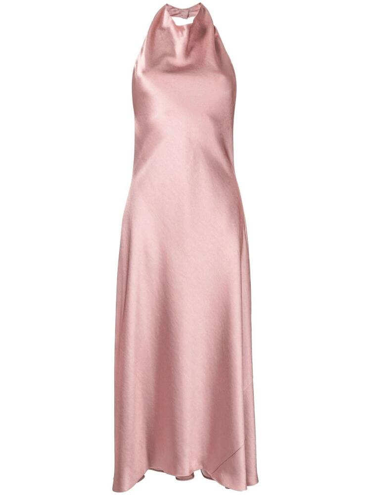 Vince halterneck midi dress - Pink Cover