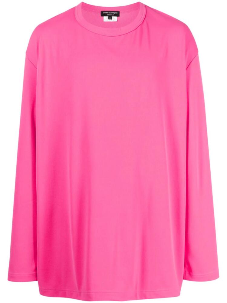 Comme des Garçons Homme Plus cut-out detailing long-sleeve T-shirt - Pink Cover