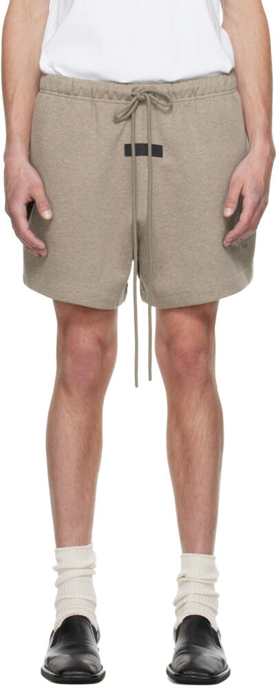 Fear of God ESSENTIALS Gray Drawstring Shorts Cover