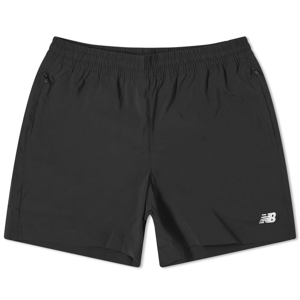 New Balance Men's NB Athletics Stretch Nylon Woven Short 5 Inch in Black Cover