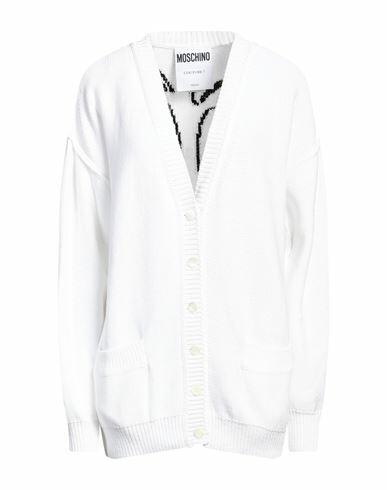 Moschino Woman Cardigan White Cotton Cover