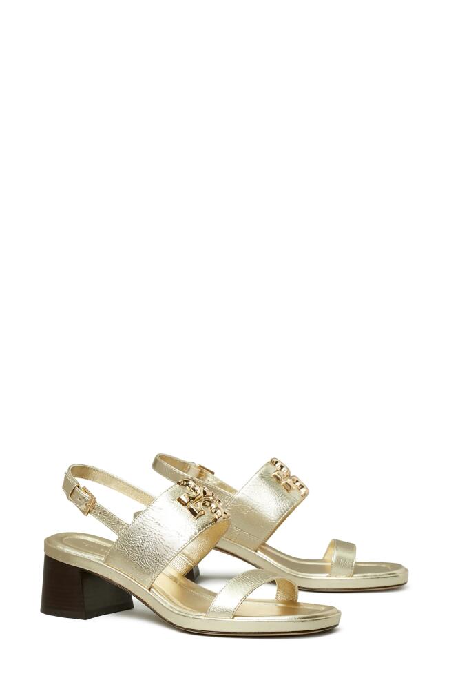 Tory Burch Eleanor Slingback Sandal in Spark Gold /Gold Cover