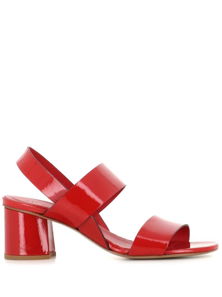 Del Carlo 55mm leather sandals - Red Cover