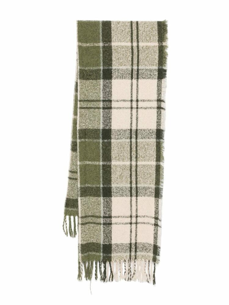 Barbour bouclé tartan scarf - Neutrals Cover