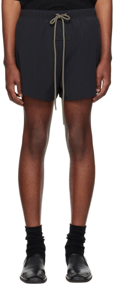 Fear of God ESSENTIALS Black Drawstring Shorts Cover