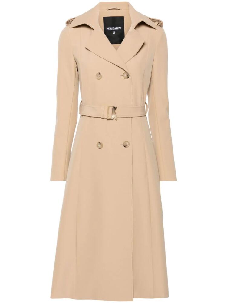 Patrizia Pepe double-breasted trench coat - Brown Cover