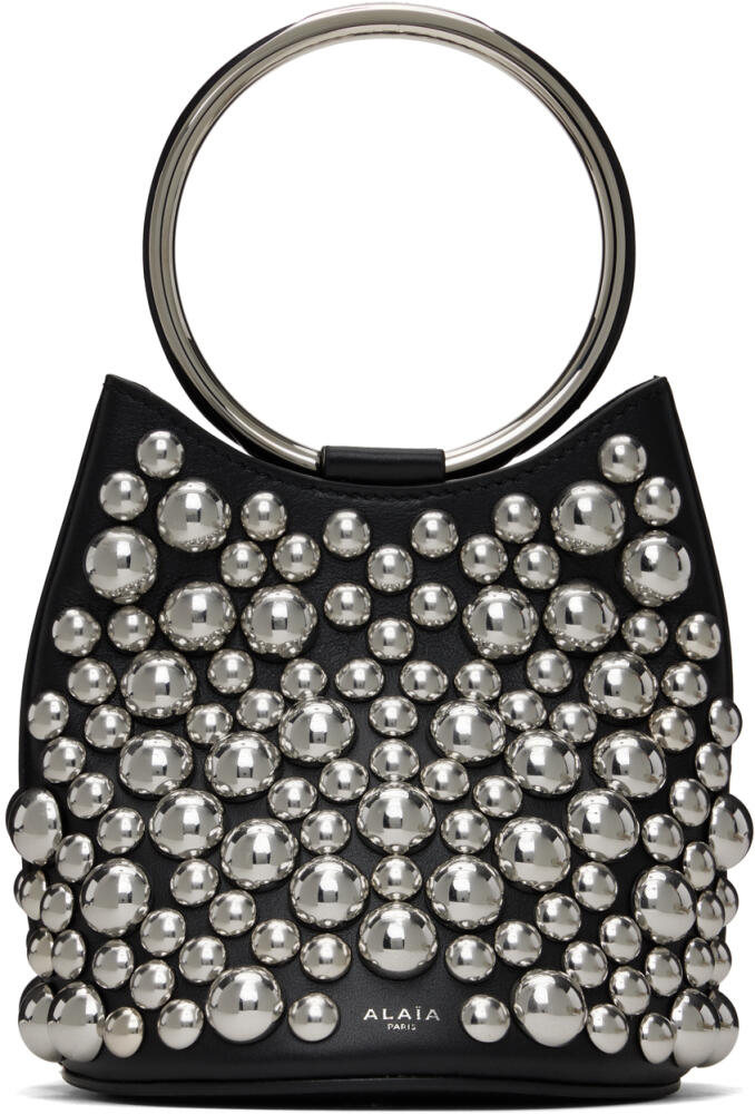 ALAÏA Black Ring Mini Bucket Bag Cover