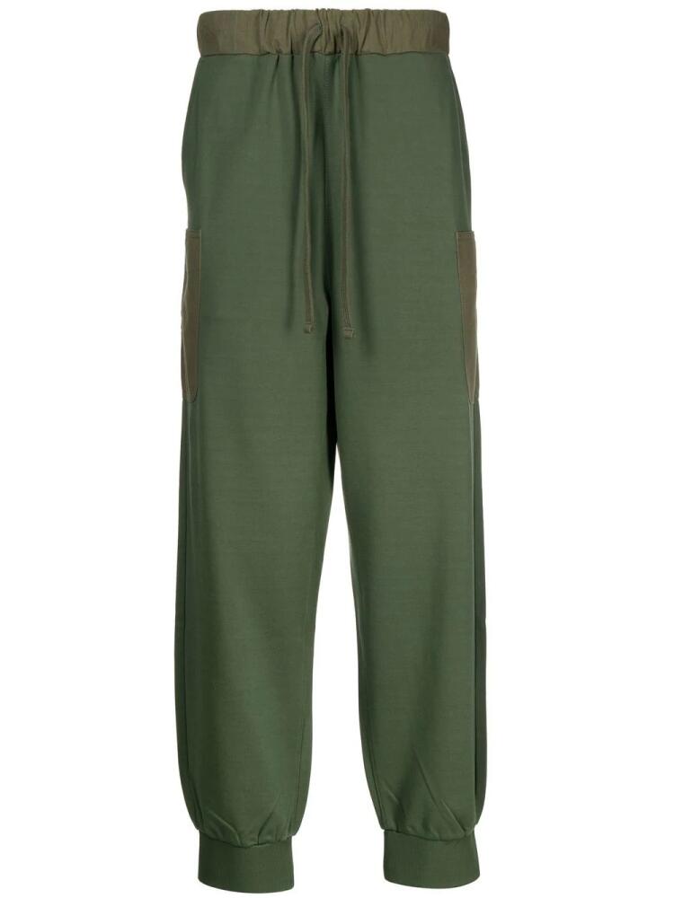 FIVE CM drop-crotch trousers - Green Cover