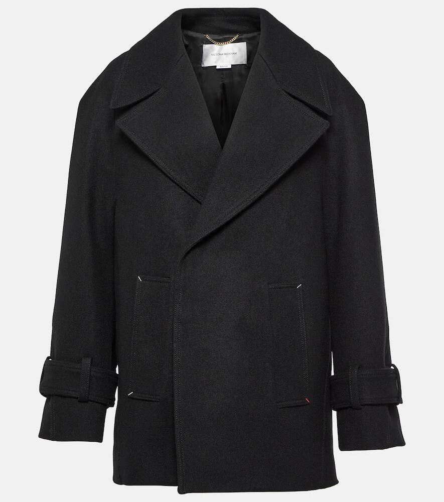 Victoria Beckham Wool-blend pea coat Cover