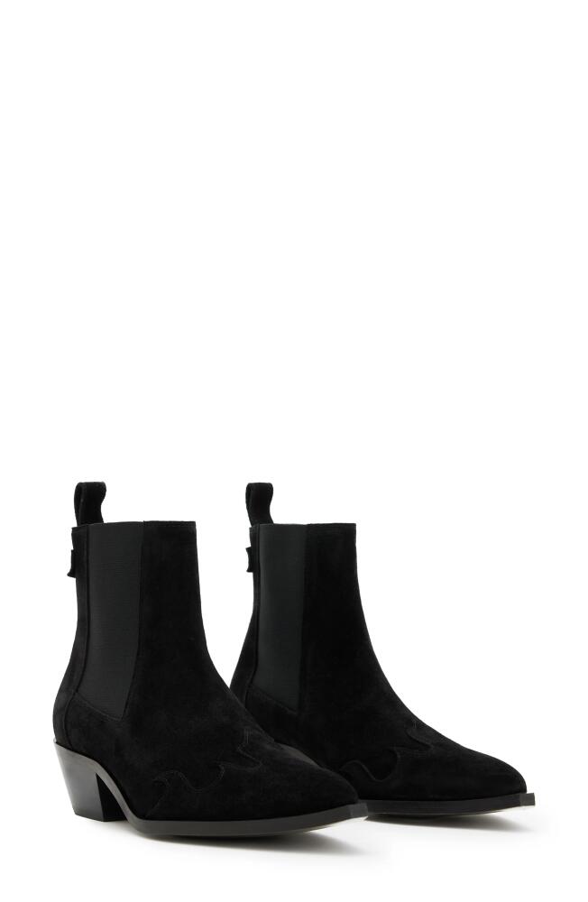 AllSaints Dellaware Pointed Toe Chelsea Boot in Black Cover