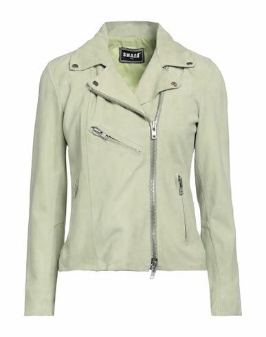 Sword 6.6.44 Woman Jacket Light green Soft Leather Cover