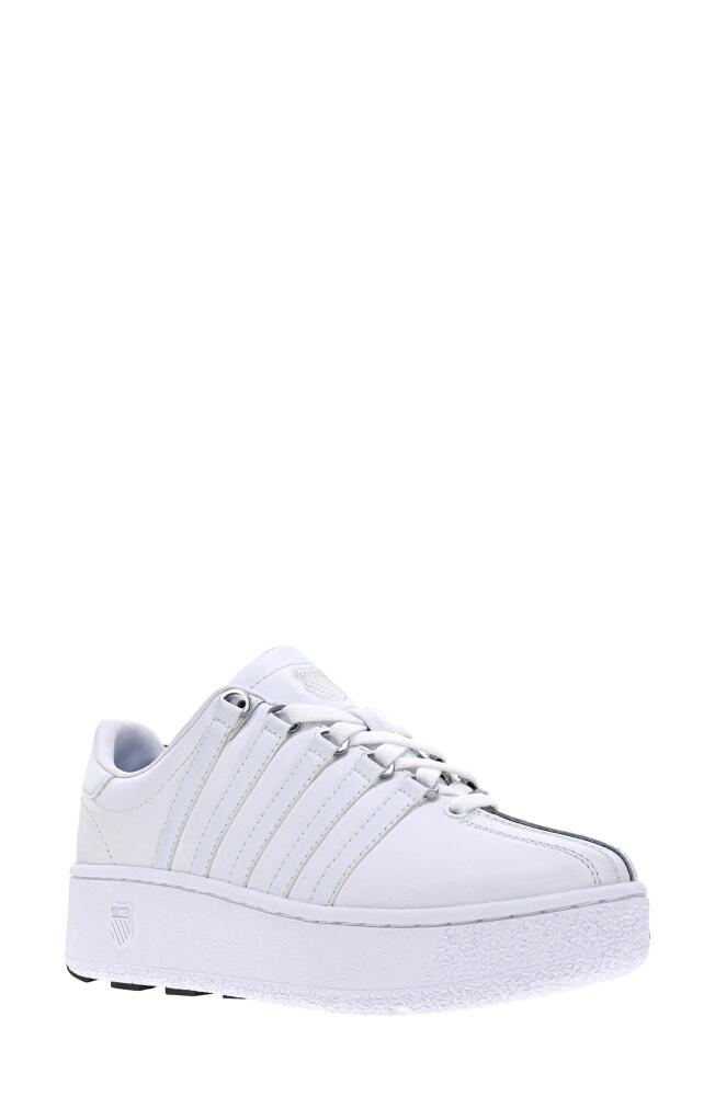 K-Swiss Classic VN Platform Sneaker in White/White Cover