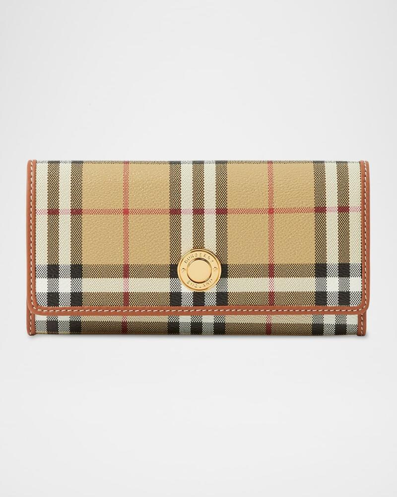 Burberry Halton Check Continental Wallet Cover