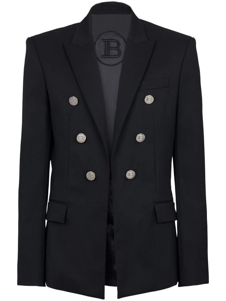 Balmain embossed-button detail jacket - Black Cover