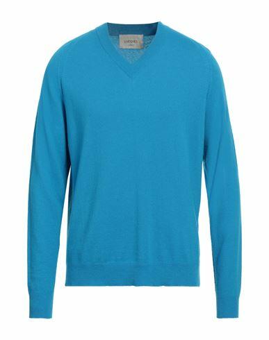 Lucques Man Sweater Azure Wool, Cashmere Cover