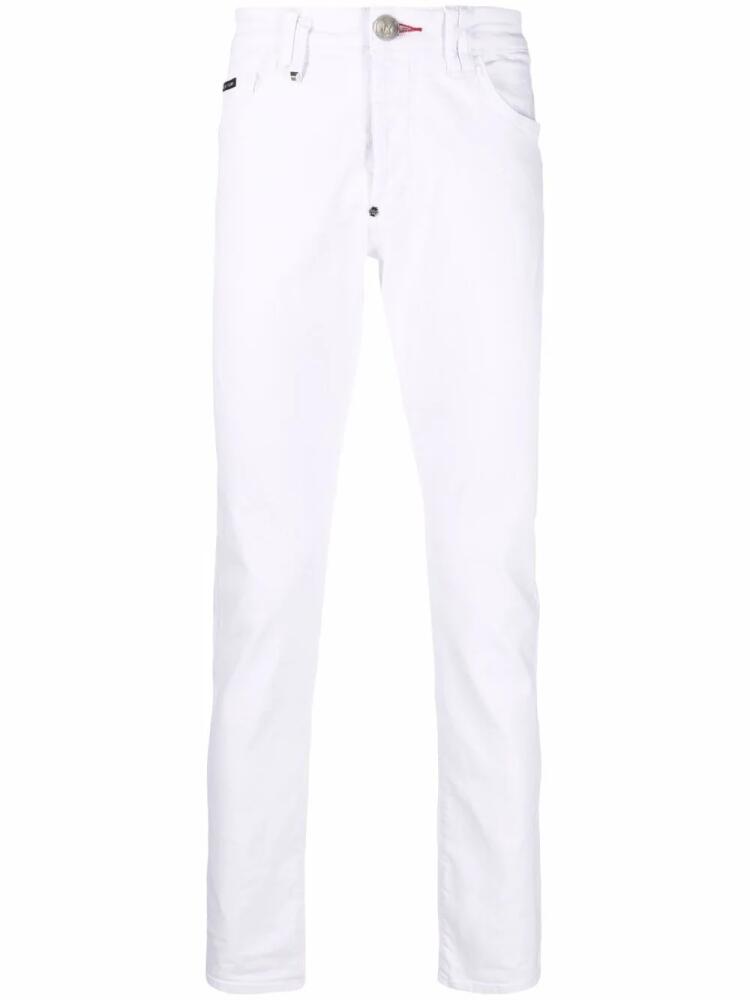 Philipp Plein low-rise straight-leg jeans - White Cover